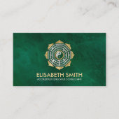 Feng Shui Bagua/Pakua Lotus mandala Visitekaartje (Voorkant)