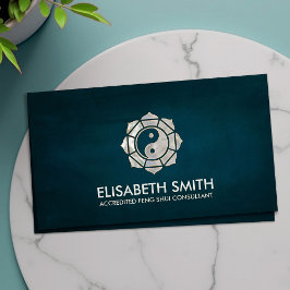 Feng Shui Bagua/Pakua Lotus mandala Visitekaartje