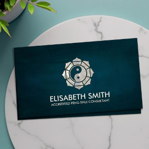 Feng Shui Bagua/Pakua Lotus mandala Visitekaartje