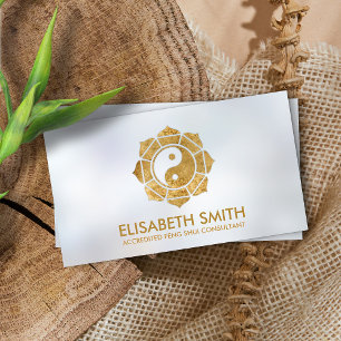 Feng Shui Bagua/Pakua Lotus mandala Visitekaartje