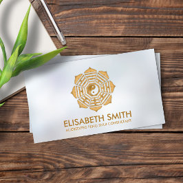 Feng Shui Bagua/Pakua Lotus mandala Visitekaartje