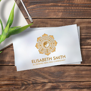 Feng Shui Bagua/Pakua Lotus mandala Visitekaartje