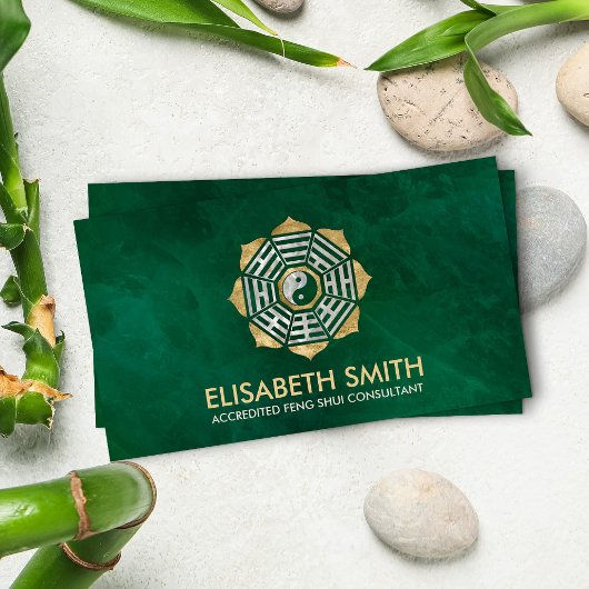 Feng Shui Bagua/Pakua Lotus mandala Visitekaartje