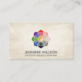 Feng Shui Bagua Pakua Lotus Petals Visitekaartje (Voorkant)