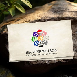 Feng Shui Bagua Pakua Lotus Petals Visitekaartje