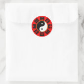 Feng Shui Bagua Trigram Yin Yang Ronde Sticker (Tas)