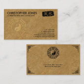 Feng Shui Calligraphy Symbol and Bagua Visitekaartje (Voorkant / Achterkant)