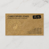 Feng Shui Calligraphy Symbol and Bagua Visitekaartje (Voorkant)