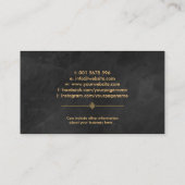 Feng Shui Calligraphy Symbol Lucky Bamboo Visitekaartje (Achterkant)