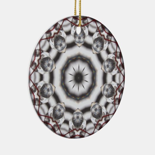 Feng Shui Crystal Kaleidoscope kerstversiering Keramisch Ornament (Rechts)