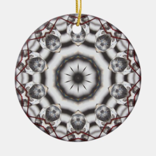 Feng Shui Crystal Kaleidoscope kerstversiering Keramisch Ornament (Voorkant)