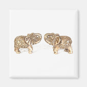 Feng Shui Double Elephant Magneet (Voorkant)