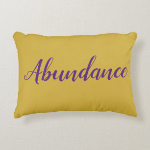 Feng Shui Gold en Paarse "Abundance" Accent Pillow Kussen