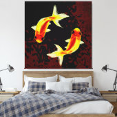 Feng Shui Goldfishes Canvas Afdruk (Insitu (Slaapkamer))