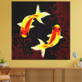 Feng Shui Goldfishes Canvas Afdruk (Insitu (Woonkamer))