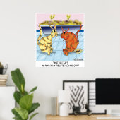 Feng Shui in de vuilnisbak is weg Poster (Thuiskantoor)