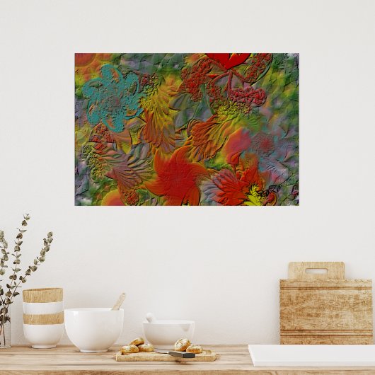 FENG SHUI INTUITIEVE ENERGIE UIT ORIGINELE ARTWORK POSTER (Keuken)