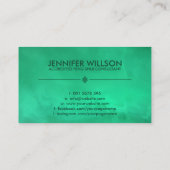 Feng Shui Jade Green Bagua/Pakua Visitekaartje (Achterkant)