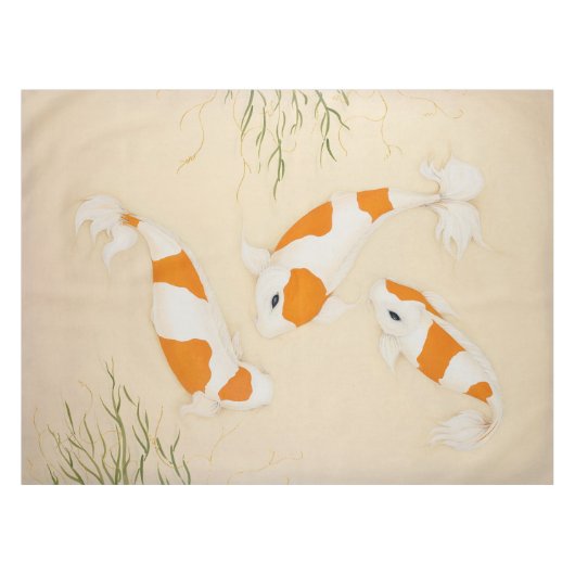 Feng Shui Koi Pond Tafeldoek Tafelkleed (Voorkant (Horizontaal))