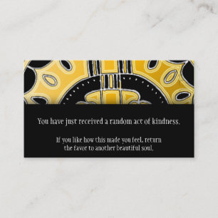 Feng Shui Success Affirmation Law of Attraction Visitekaartje