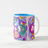 Feng Shui Tweekleurige Koffiemok (Voorkant rechts)