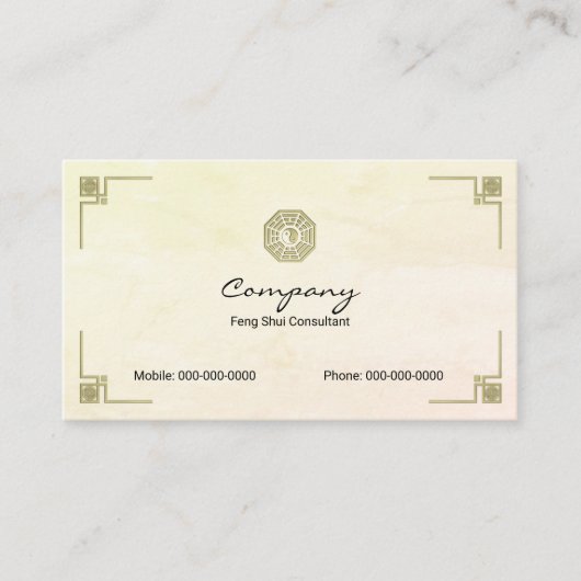 Feng Shui Visitekaartje (Voorkant)