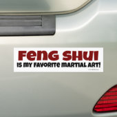 Feng Shui voor Auto Bumpersticker (Op auto)