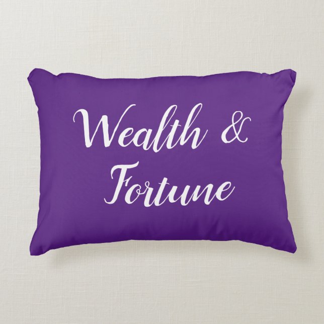 Feng Shui "Wealth & Fortune" Accent Pillow Kussen (Voorkant)