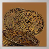 FENG SHUI WEALTH-MUNTEN POSTER (Voorkant)