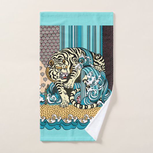 Feng Shui White Tiger Bad Handdoek (Handdoek)