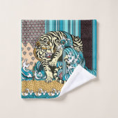 Feng Shui White Tiger Bad Handdoek (Wasdoekje)