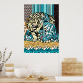 Feng Shui White Tiger Poster (Keuken)