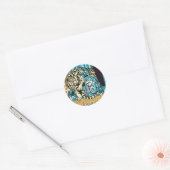 Feng Shui White Tiger Ronde Sticker (Envelop)