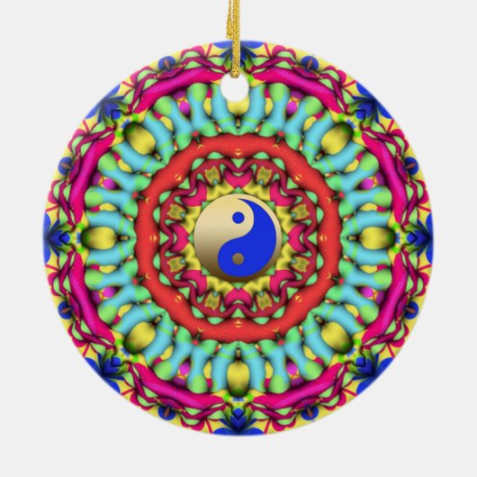 Feng Shui Yin Yang Mandala Room Hanging Ornament (Achterkant)