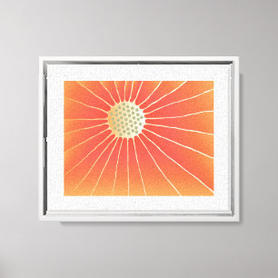 Feng Shui Zon Energie Bloem Kunst Canvas Afdruk