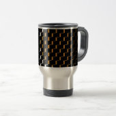 FengShui Fusion Gold Black Geometric Hipster 2 Reisbeker (Voorkant rechts)