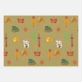 Fengshui Good Luck, Money and Abundance Symbols Inpakpapier Vel (Voorkant 2)