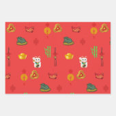 Fengshui Good Luck, Money and Abundance Symbols Inpakpapier Vel (Voorkant)