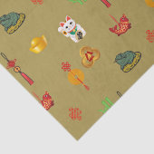 Fengshui Good Luck, Money and Abundance Symbols Tissuepapier (Detail)