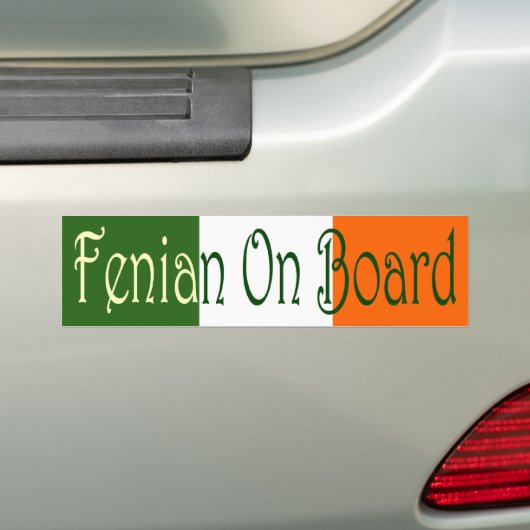 Fenian aan boord van de Bumpersticker (Op auto)