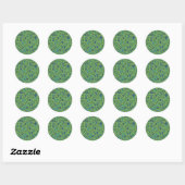 Fenicisch alfabet ronde sticker (Vel)