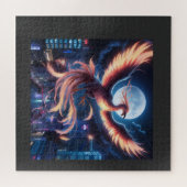 Fênix flamejante Quebra-cabeças Legpuzzel (Horizontaal)