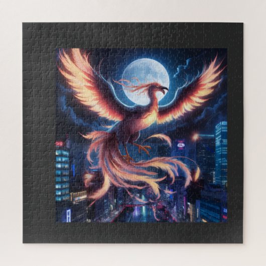 Fênix flamejante Quebra-cabeças Legpuzzel (Verticaal)