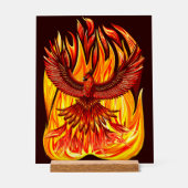 Fenix mythologisch onsterfelijk wezen acryl bord (Voorkant)