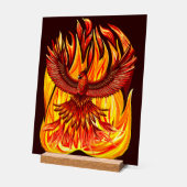 Fenix mythologisch onsterfelijk wezen acryl bord (Hoek)