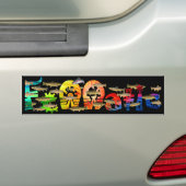 Fennatic Brown Treasure Trout in Black Bumpersticker (Op auto)