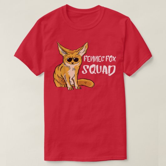 Fennec Fo Squad Sunglass Team Desert Animal Ears L T-shirt (Design voorkant)