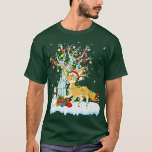 Fennec for Xmas Tree Lighting Santa Hat Fennec Fo  T-shirt