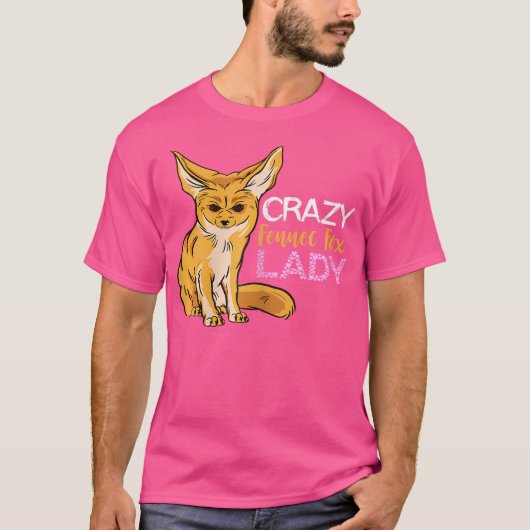 Fennec Fox Annoyed Lady Desert Animal Fennec Fox L T-shirt (Voorkant)