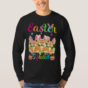 Fennec Fox Bunny Ear Easter Squad Fennec Fox Happy T-shirt